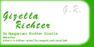 gizella richter business card